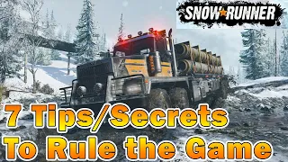 SnowRunner - 7 Tips / Secrets to rule the game 😉😉