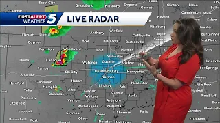 Severe storms move into Oklahoma