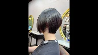 Bài cắt tóc ngắn có độ phồng dễ thực hành | Tóc Bob layer 08 Nhật Hàn