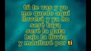 ROCIO DURCAL - LA GATA BAJO LLUVIA - KARAOKE