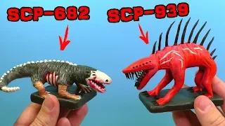 HOW TO MAKE SCP 939 and SCP 682  from Clay | TUTORIAL