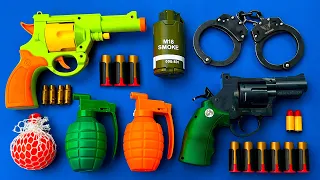 Police Acp Guns & Equipment - Realistic Revolver, Grenades, Handcuff