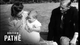 Princess Elizabeth, Duke Of Edinburgh And Prince Charles (1949)