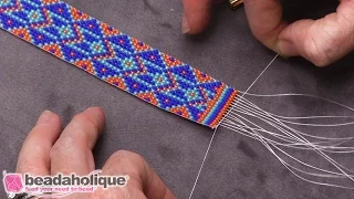 How to Finish Off Traditional Loom Work and Add a Slider Clasp