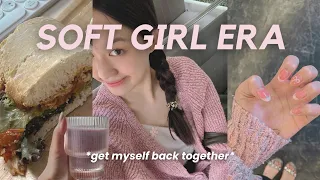 SOFT GIRL VLOG | pink bow aesthetic nails, homemade lip scrubs, cleaning, unboxing