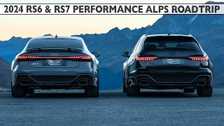 2024 AUDI RS6 & RS7 PERFORMANCE - CINEMATIC IN THE ALPS - Who is the king? Unique video with the duo