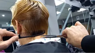 Amazing hairstyle(EĞİTİM 57) #Shorthaircut #Modernsaç #Kısasaç #Saçkesimi #Haircut #Amazinghair
