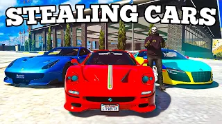 Robbing 40 Supercars From Dealership in GTA 5 RP