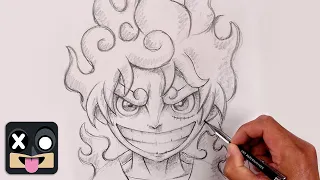 How To Draw Anime | Luffy Gear 5 | One Piece