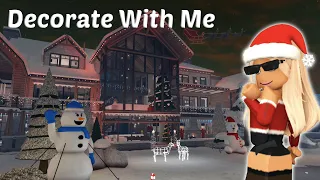 DECORATING MY BLOXBURG HOUSE FOR CHRISTMAS | roblox