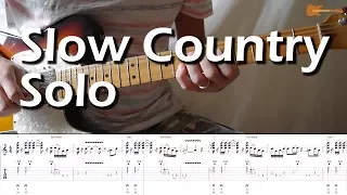 Slow Country Solo With Downloadable Tab And Backing Track