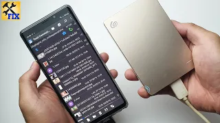 Connect external hard drive to Android phone