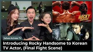 (English subs)Actress Introducing Rocky Handsome to Korean TV Actor, Final Fight Scene, John Abraham