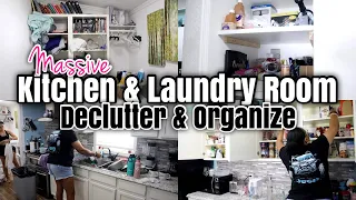 Massive Kitchen Declutter. Kitchen Organizing. Tons of Cleaning Motivation. Extreme Cleaning.