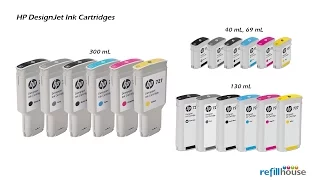 HP Designjet Ink Magictube Refill - HP 70, 72, 727, 728, 130mL/250