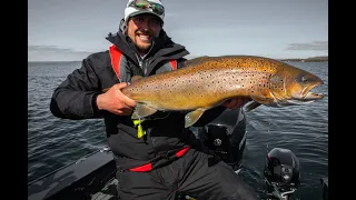 Trolling for Lake Michigan Brown Trout in March!