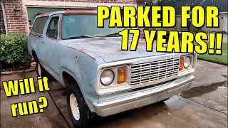 ABANDONED 1978 Dodge Ramcharger - Will it run and drive after 17 Years?
