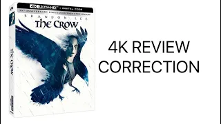 The Crow 4K UHD Review *CORRECTION*