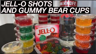 HOW TO MAKE JELL-O SHOTS AND GUMMY BEAR CUPS