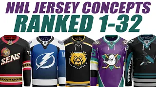 NHL Jersey Concepts Ranked! (Designs by Roberto)