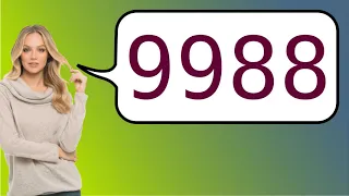 How to say '9988' in French?