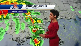 Tornado threat increases this evening as Delta makes landfall