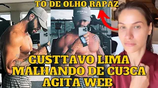 Gusttavo Lima malhando de CU3CA agita a web e Andressa Suita vai para São Paulo