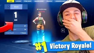 Ali-A REACTS to his 1st Victory Royale in Fortnite... (BIG NOOB!)