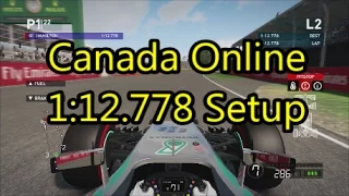 F1 2014 Canada 1:12.778 Setup (100% clean)