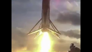 Amazing footage of re-used Falcon 9 landing the second time after launching SES-10