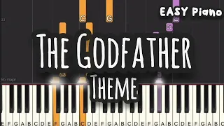 The Godfather Theme | Nino Rota  (Easy Piano, Piano Tutorial) Sheet