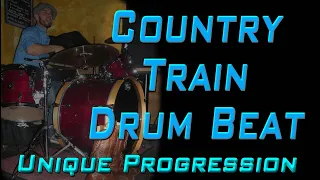 Train Drum Beat 100 bpm | Country Rock Drum Play Along with Music | Instrumental Drum Backing Track