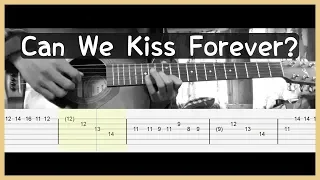 Kina - Can We Kiss Forever - Guitar Cover - Tab (Melody)