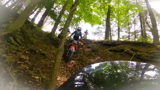 Muskegon Motorcycle Club D14 Track Preview and Closed Club Harescramble!! Rear View helmet cam