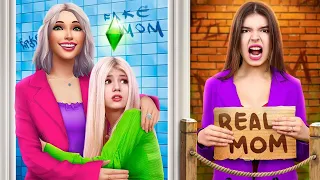 Я Створила Ідеальну Родину в The Sims! Справжня Мама vs Фейкова Мама