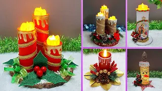 5 Easy Economical Candle making ideas with simple materials (Part -2) | DIY Christmas craft idea🎄195