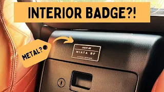 Installing INTERIOR BADGE | INSTALLATION and REVIEW | Mazda MX-5 Miata RF