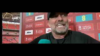 Jurgen Klopp very emotional after win FA Cup Final Chelsea vs Liverpool