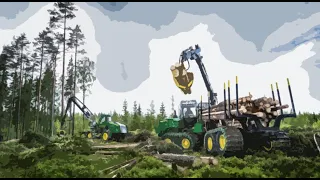 Farming Simulator 22 - ЛЕСОРУБЫ #3 Lumberjack. Лесоповал в промышленных масштабах. Карта: Холмарка
