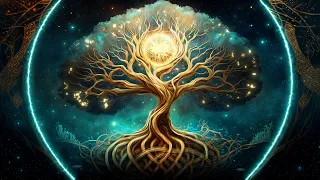 528Hz  Tree of Life + 111Hz Positive Transformation & Golden Chakra Healing | Body Repair Energy