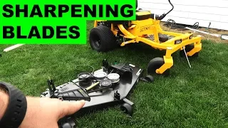 Cub Cadet Ultima ZT1 Sharpen Blades, Remove the Deck, and Release the Hydros
