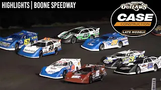 World of Outlaws CASE Late Models at Boone Speedway July 25, 2022 | HIGHLIGHTS