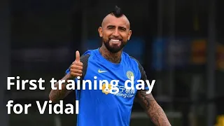 Inter Milan | First training day for Arturo Vidal with Inter  Milan