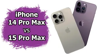 Сравнение Apple iPhone 14 Pro Max и 15 Pro Max