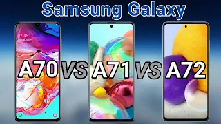 Samsung Galaxy A72 vs A71 vs A70