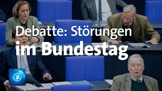 Debatte über Störungen durch AfD-Gäste im Bundestag