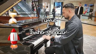 TIME & INTERSTELLAR played on a shopping centre piano...