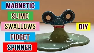 How To Make Magnetic Slime Swallow A Fidget Spinner - DIY