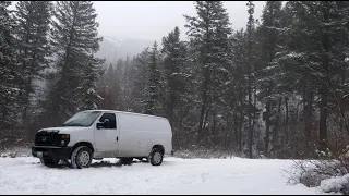 VANLIFE: Journey to Glacier During the Polar Vortex