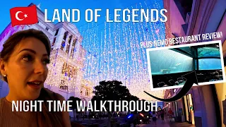 Land of Legends 2023 Night Time walkthrough Antalya Turkey